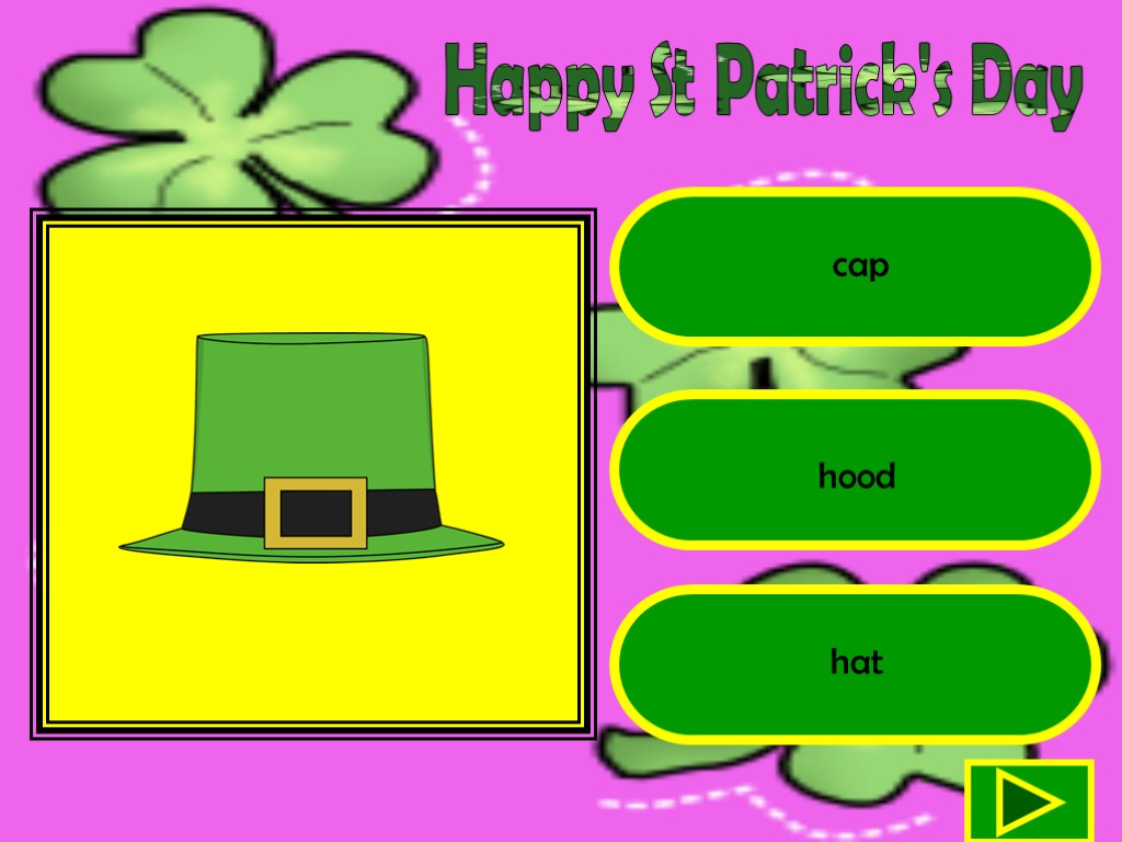 Happy St Patrick's Day cap hood hat